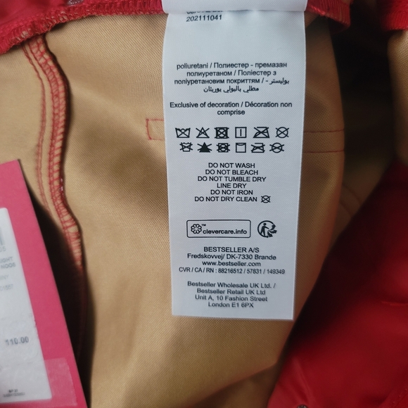 Glossy Red Straight Leg Faux Leather Pants - Picture 11 of 13